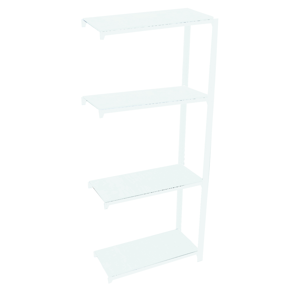 Rayonnage de bureau charge légère sans vis 1500x900x400 - 4 niveaux Blanc - SIMON RACK - 8435104914298
