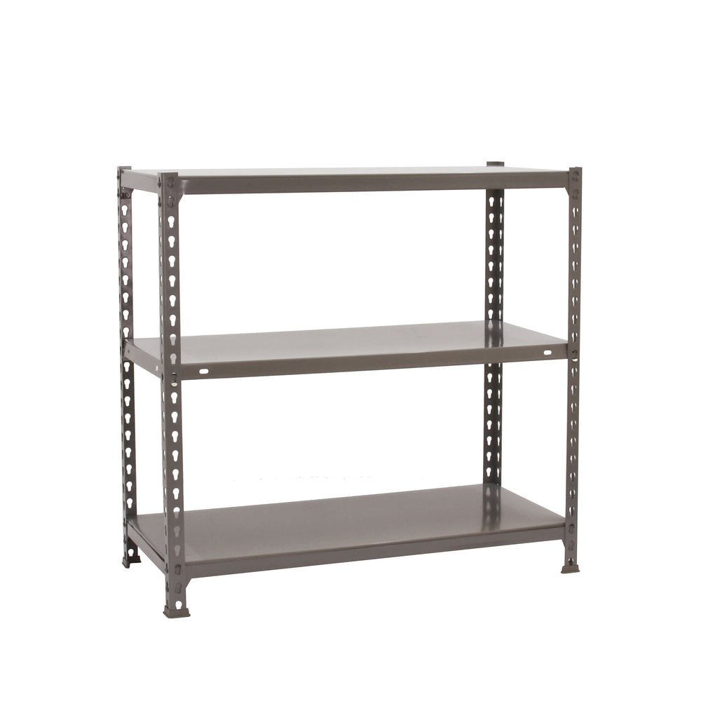 Étagère en kit charge légère sans vis 900x1000x500 - 3 niveaux Gris - SIMON RACK - 8435104955932