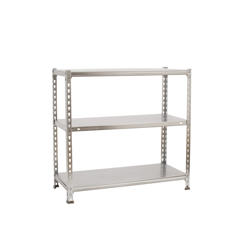 Étagère en kit charge légère sans vis 900x1000x500 - 3 niveaux Galvanisé - SIMON RACK - 8435104955949