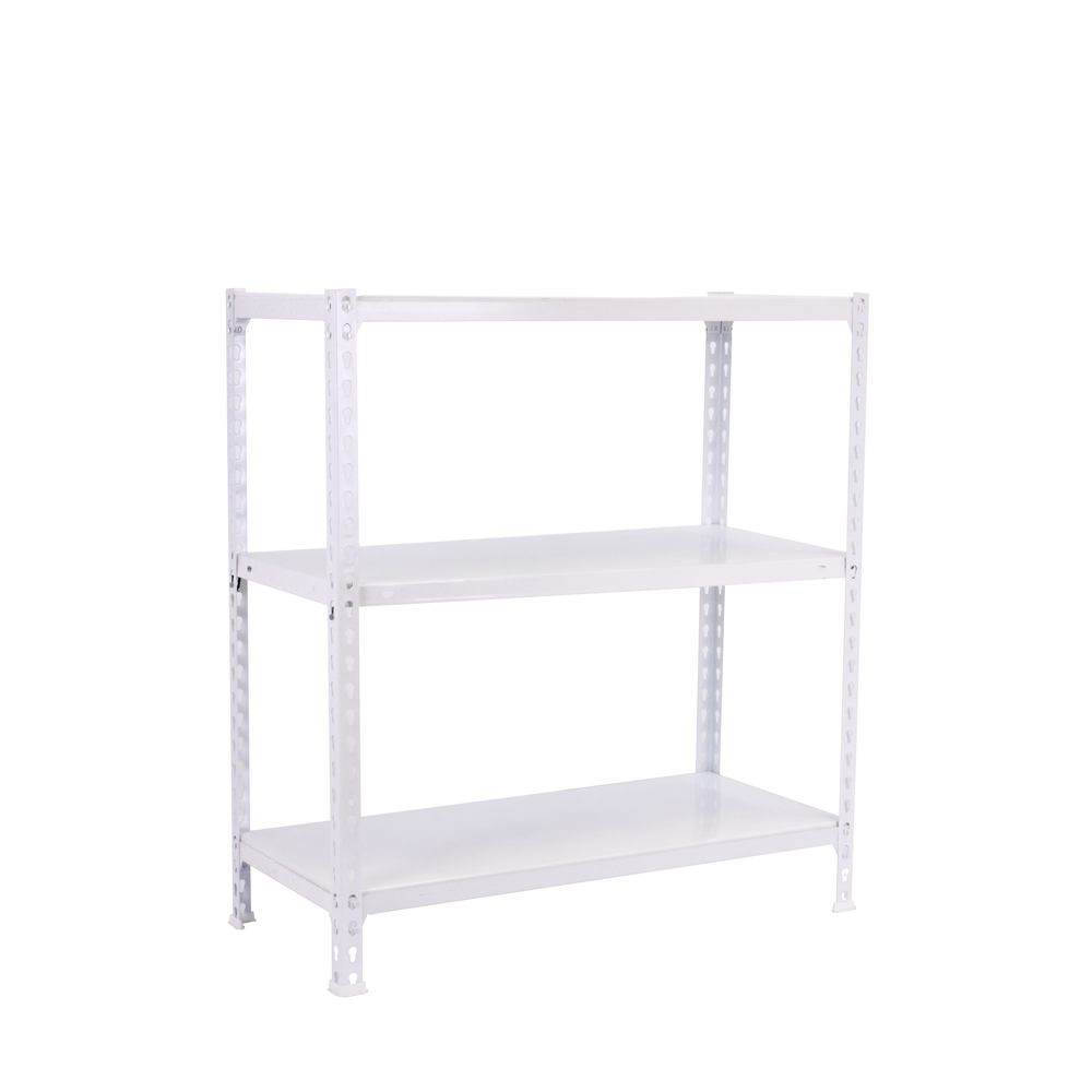 Étagère en kit charge légère sans vis 900x1100x500 - 3 niveaux Blanc - SIMON RACK - 8435104955956