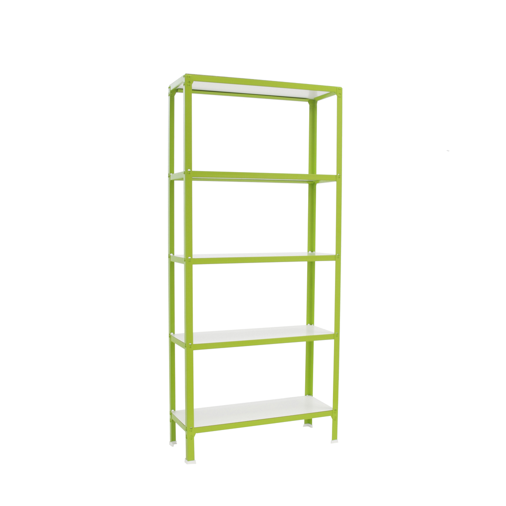 Rayonnage intérieur 1800x800x300 - 5 niveaux Vert/Blanc - SIMON RACK - 8435104962060