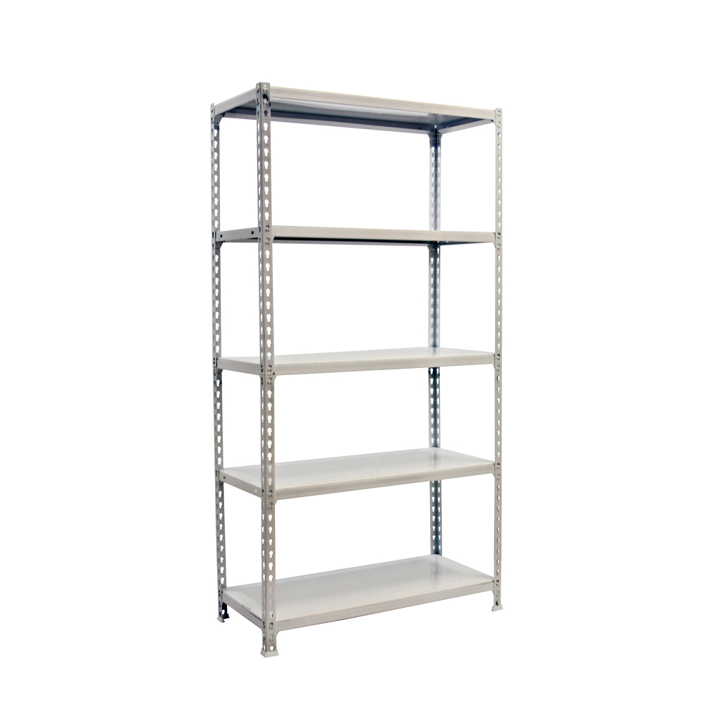 Rayonnage métallique léger sans vis 2000x1000x300 - 5 niveaux Blanc - SIMON RACK - 8435104973875