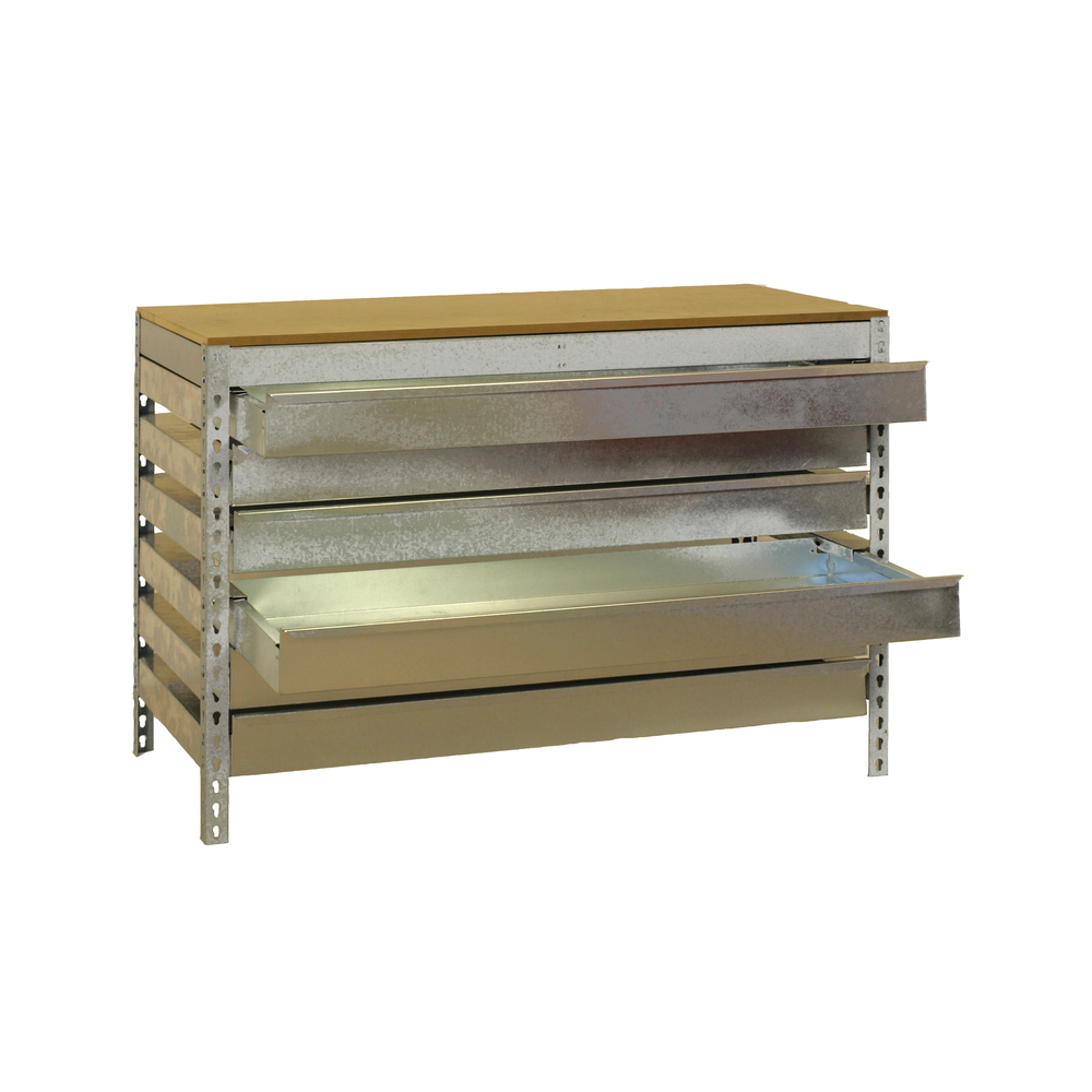 Kit établi mobile Bricolage - 917x1210x760 - 1 niveau Bois - SIMON RACK - 8435104985380