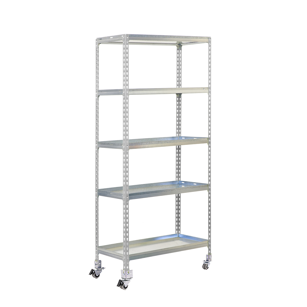 Étagère mobile de jardin - 1915x900x500 - 5 niveaux Galvanisé - SIMON RACK - 8435104987865