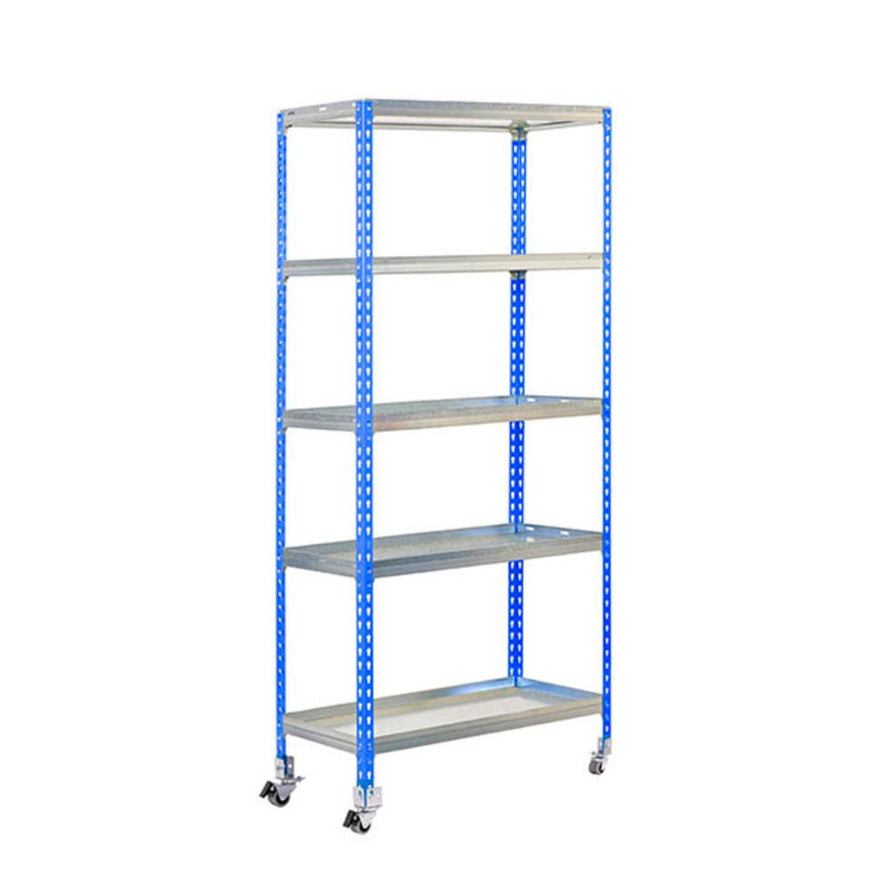 Étagère mobile de jardin - 1875x900x300 - 5 niveaux Bleu - SIMON RACK - 8435104987872