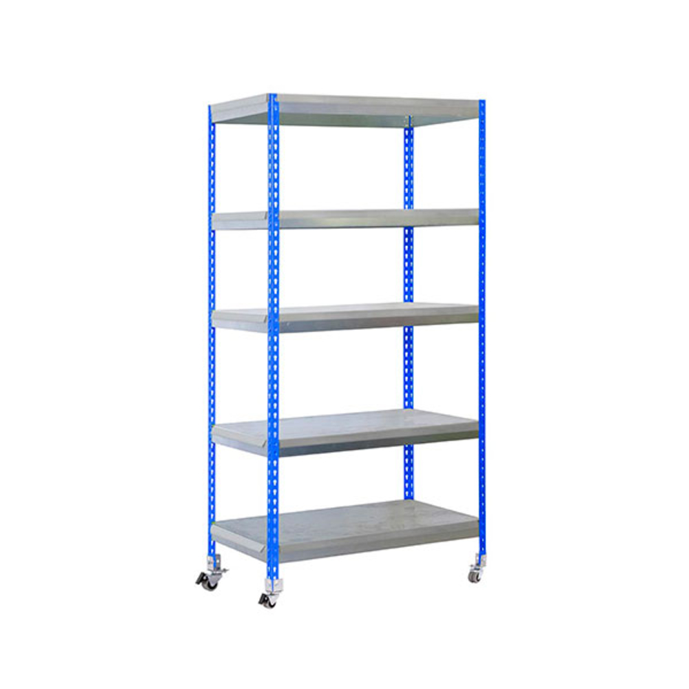 Étagère mobile de jardin - 2115x1000x600 - 5 niveaux Bleu - SIMON RACK - 8435104988121