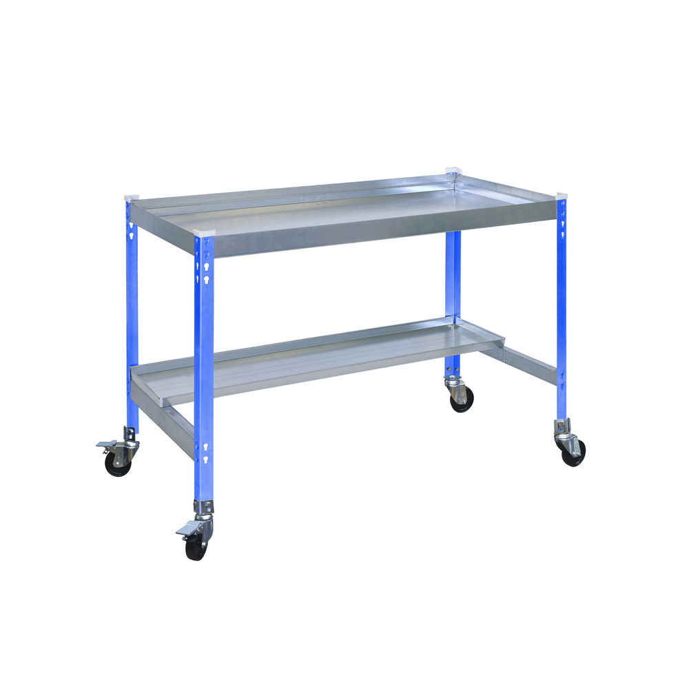 Table de jardin - 875x1200x600 - 2 niveaux Bleu - SIMON RACK - 8435104988770