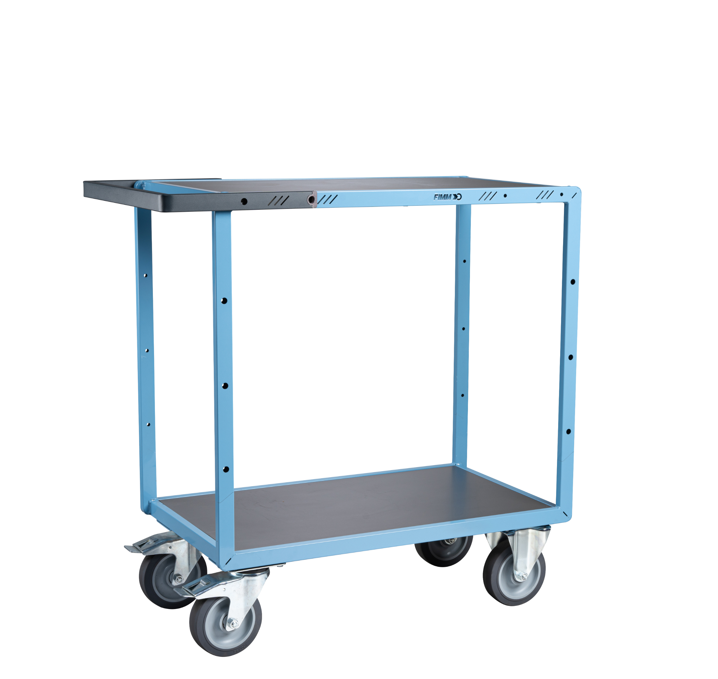 Servante mécano-soudée 2 plateaux 850x500 mm 400 kg - FIMM - 880701341