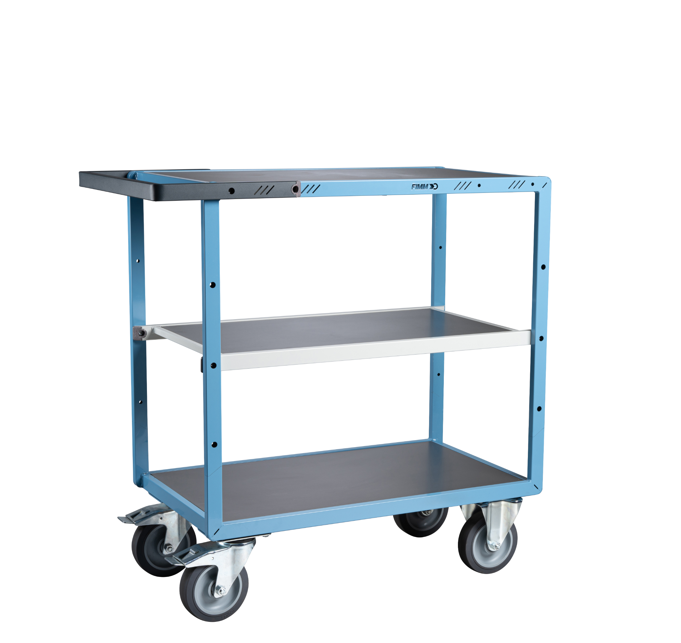 Servante mécano-soudée 3 plateaux 850x500 mm 400 kg - FIMM - 880701342