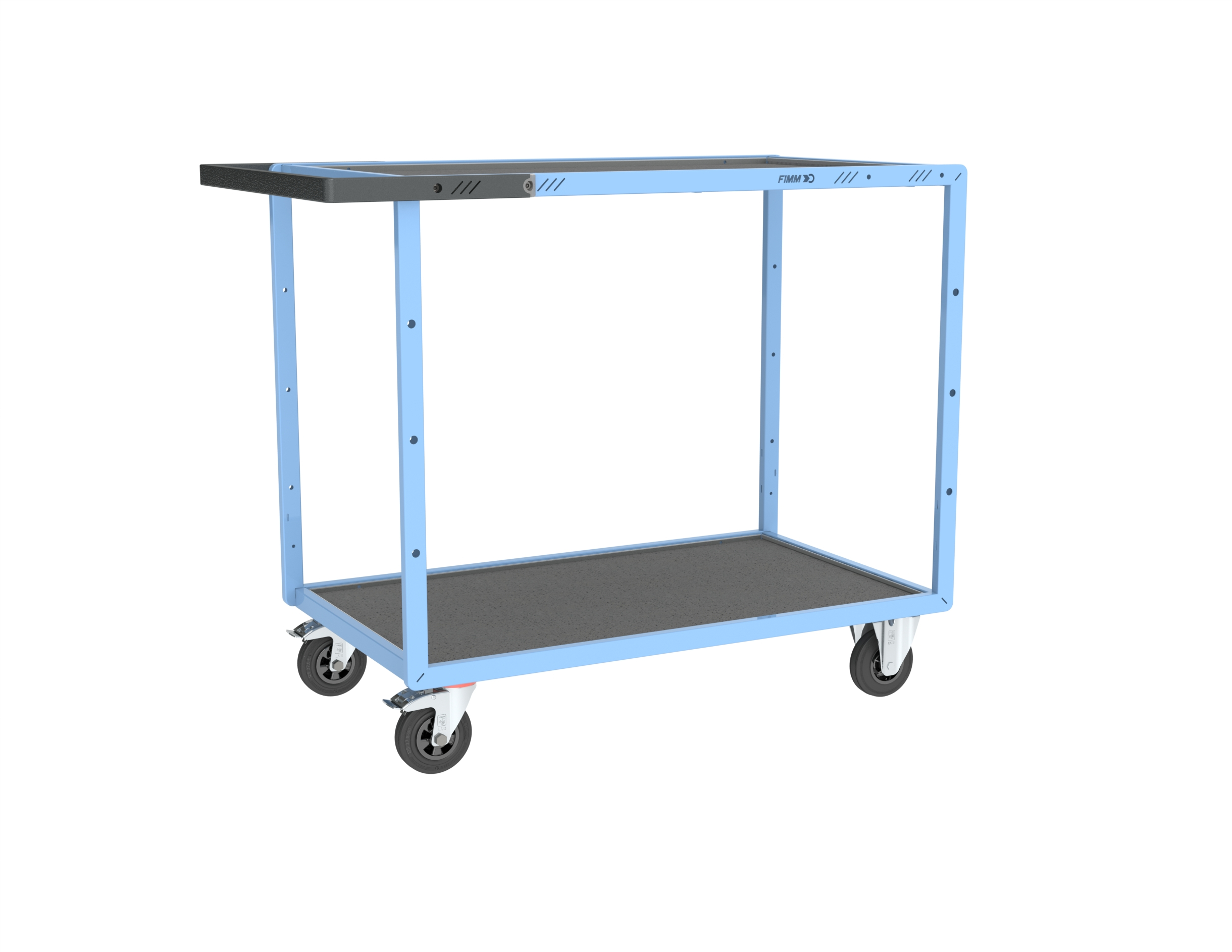 Servante mécano-soudée 2 plateaux 850x500 mm 250 kg - FIMM - 880701411