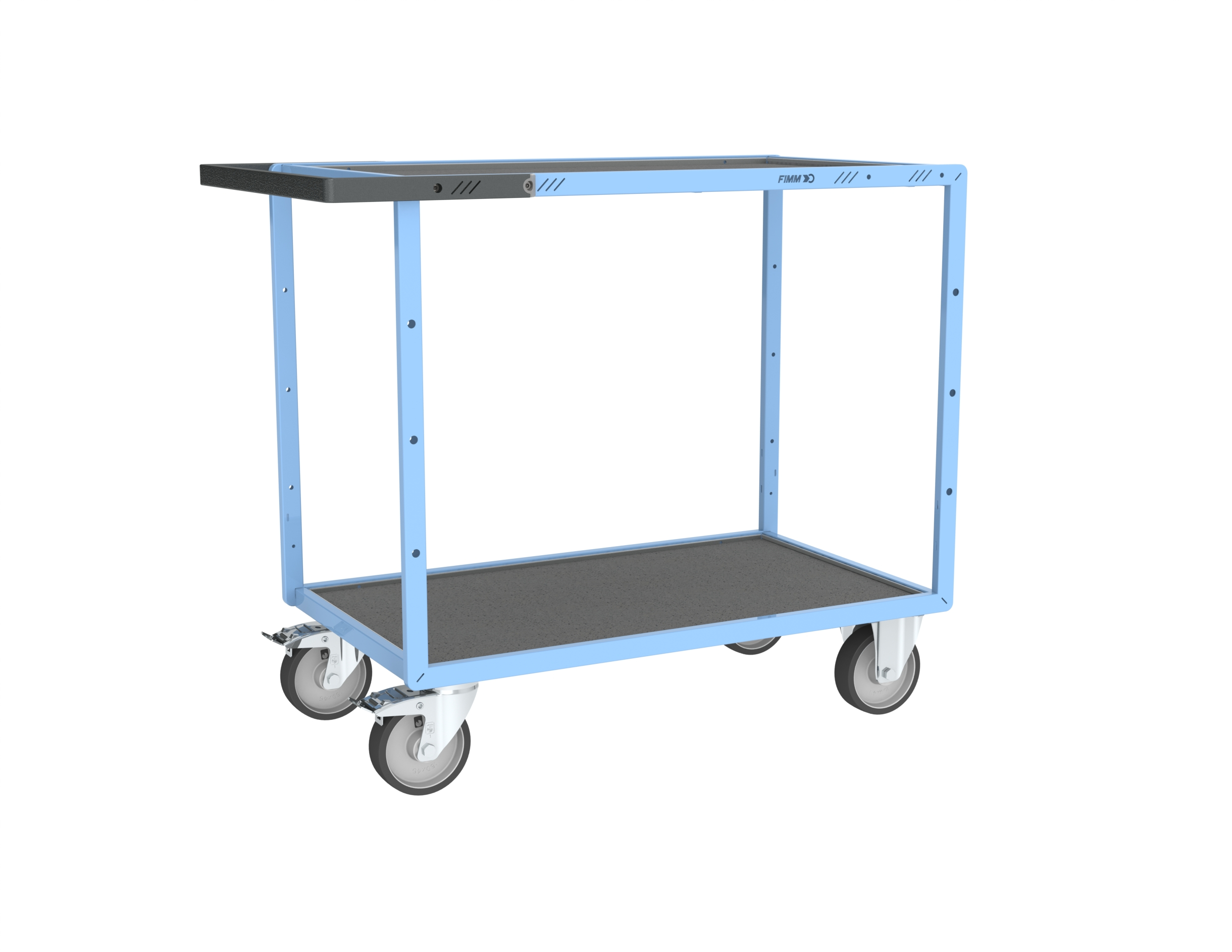 Servante mécano-soudée 2 plateaux 1000x600 mm 400 kg - FIMM - 880702441