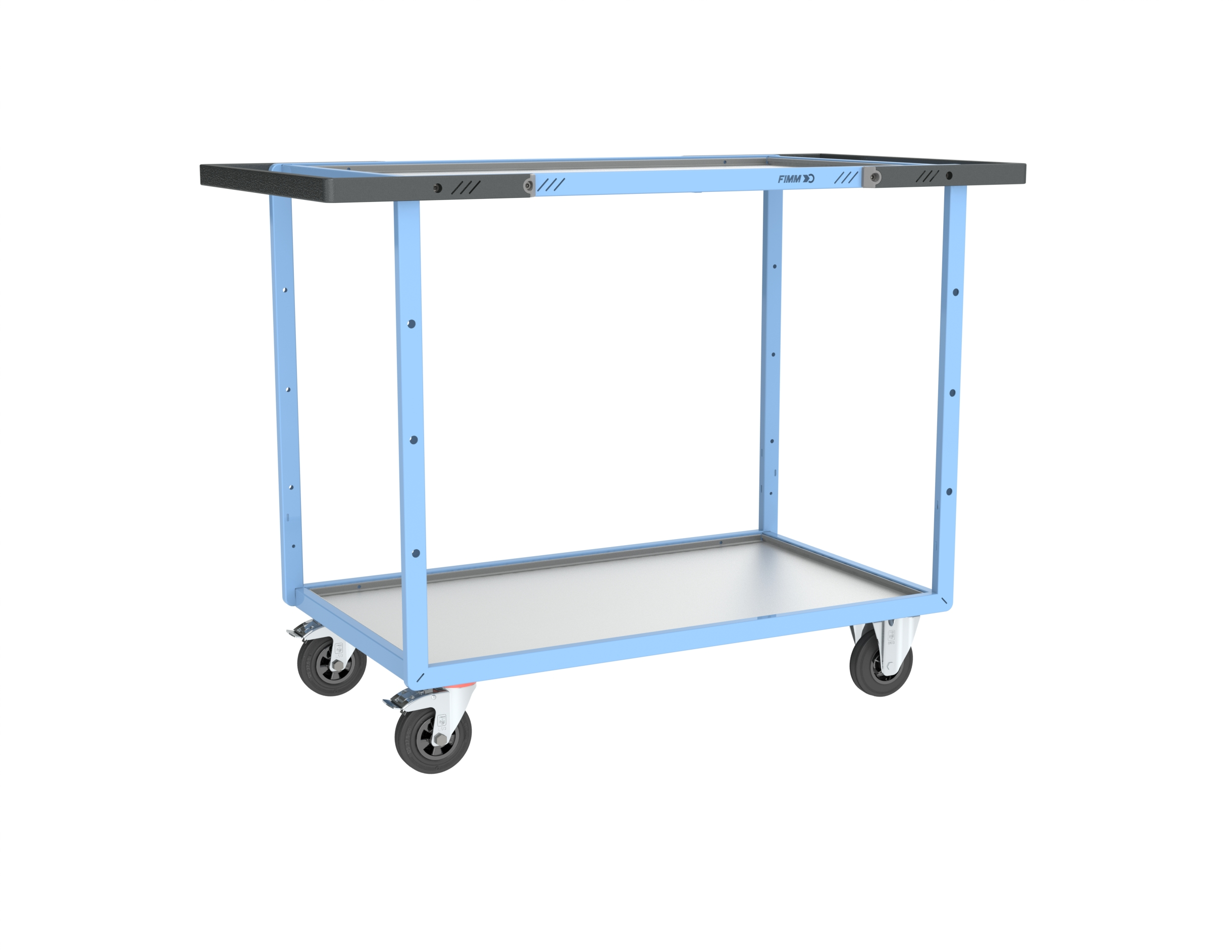 Servante mécano-soudée 2 plateaux 1000x600 mm 250 kg - FIMM - 880702711