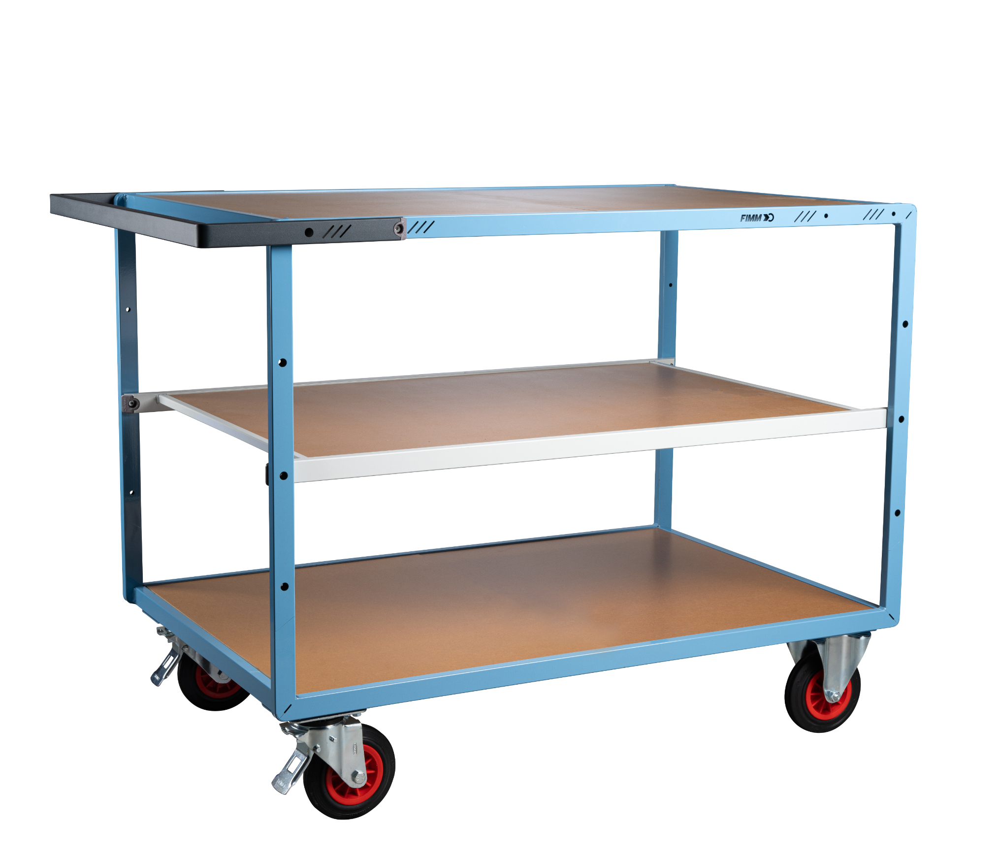 Servante mécano-soudée 3 plateaux 1200x800 mm 400 kg - FIMM - 880703232