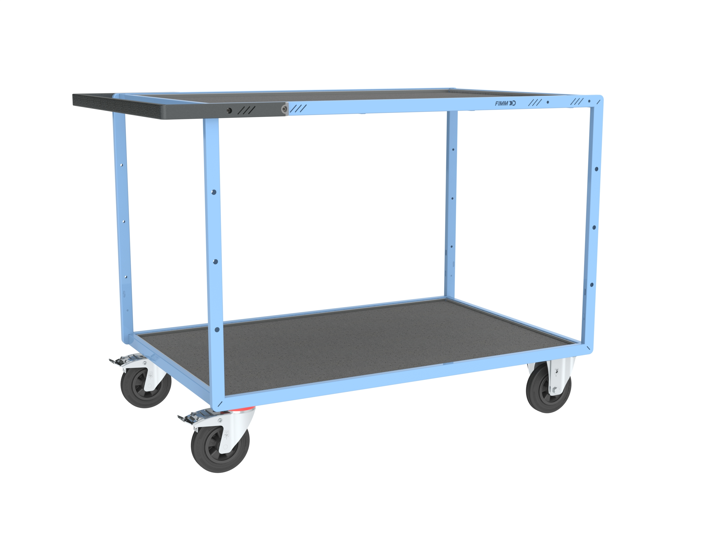 Servante mécano-soudée 2 plateaux 1200x800 mm 400 kg - FIMM - 880703431