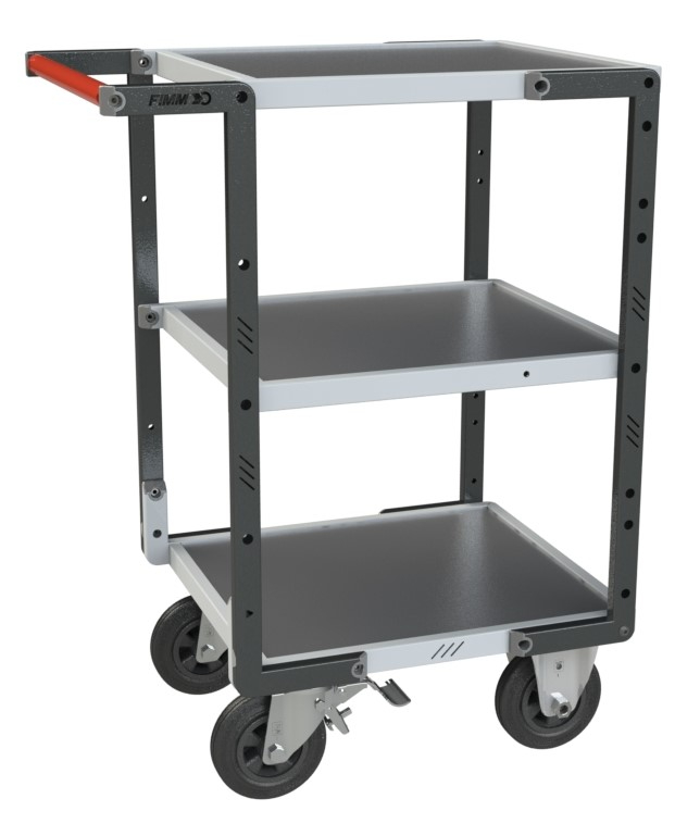 Servante Flat-Pack 3 plateaux 550x500 mm 400 kg - FIMM - 884720332