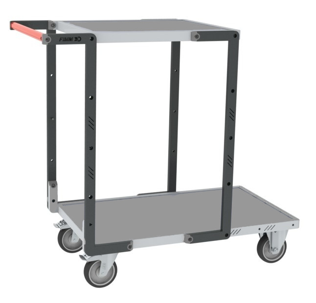 Servante 2 plateaux tôle + roues TPE 250 kg - FIMM - 884721321