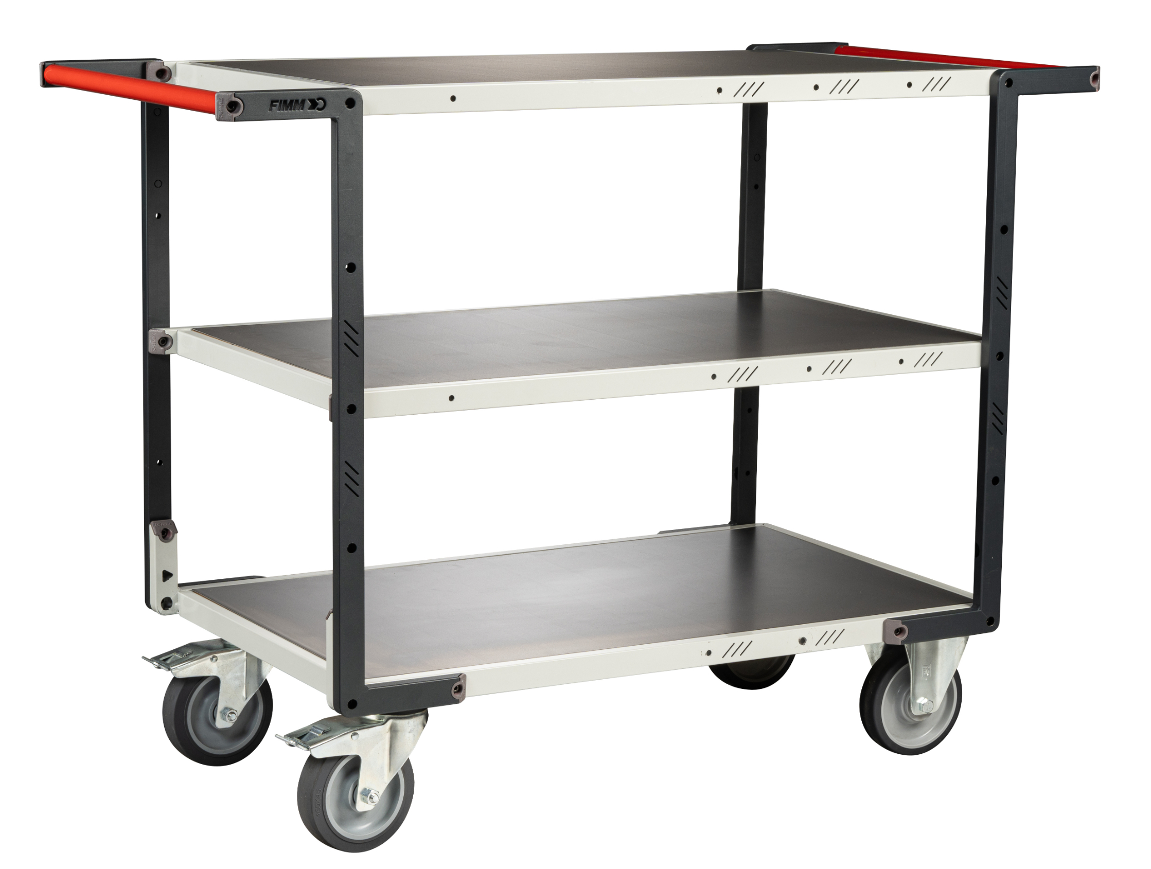 Servante Flat-Pack 3 plateaux tôle 850x500 mm 400 kg - FIMM - 884721347