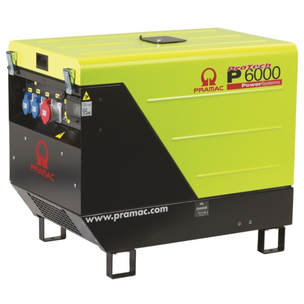 Groupe Électrogène Triphasé P6000 Yanmar Diesel 5310W Démarrage Électrique - PRAMAC - PF572TY4001