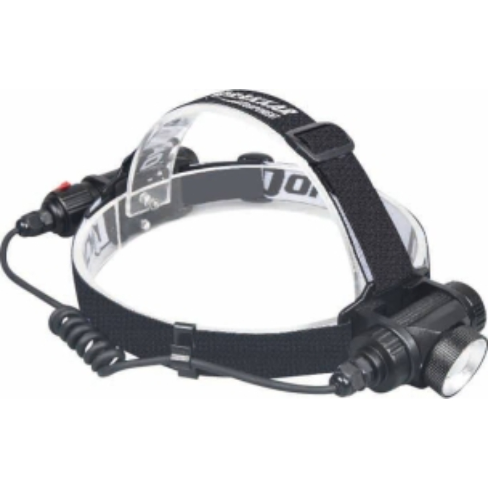 Lampe frontale LED 1500 lumens rechargeable - Batterie déportée - DRAKKAR - 82260