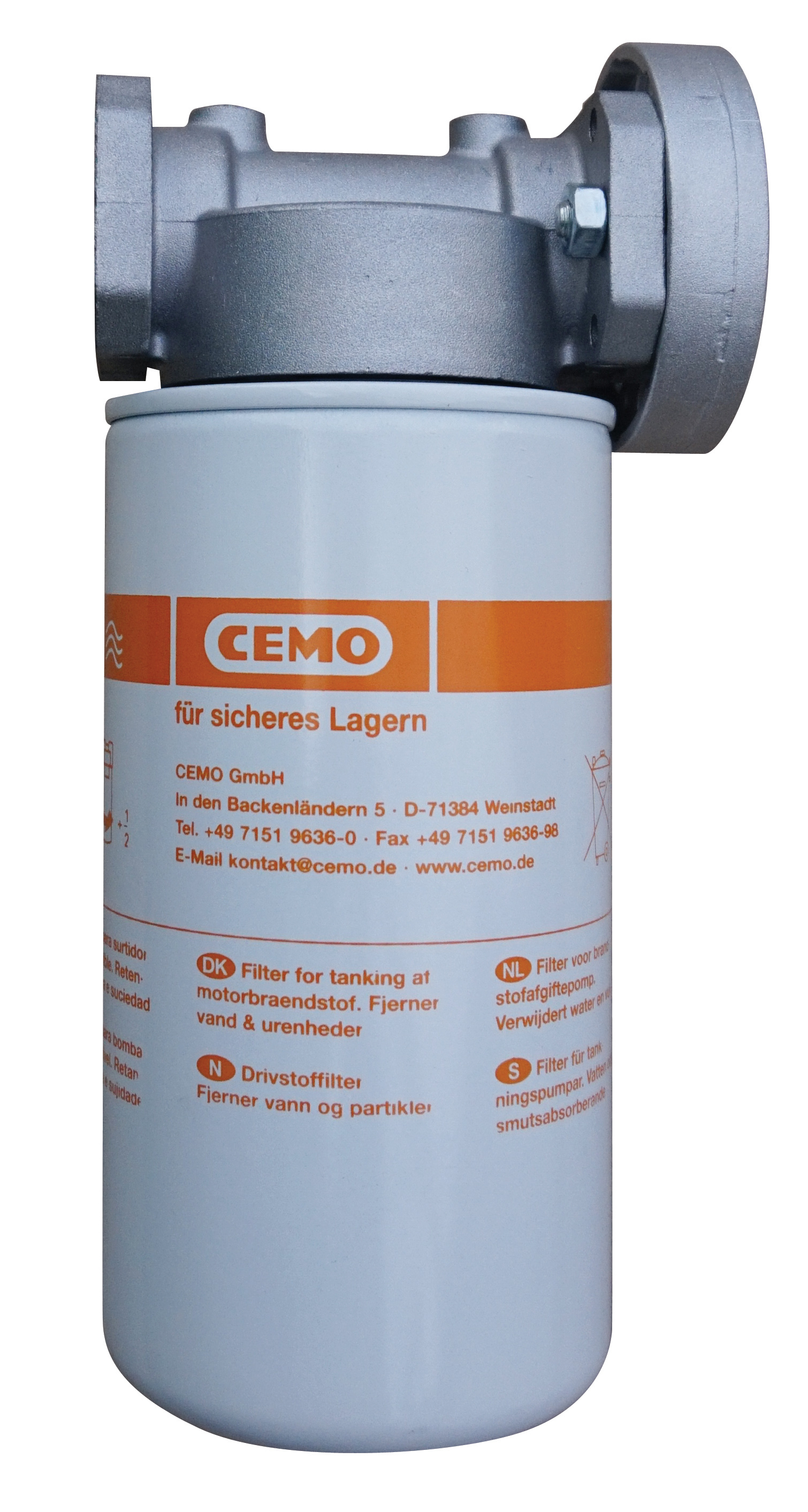 Filtre complet à eau et particules - débit maxi 70 l/min 30 µm CEMO - 90695