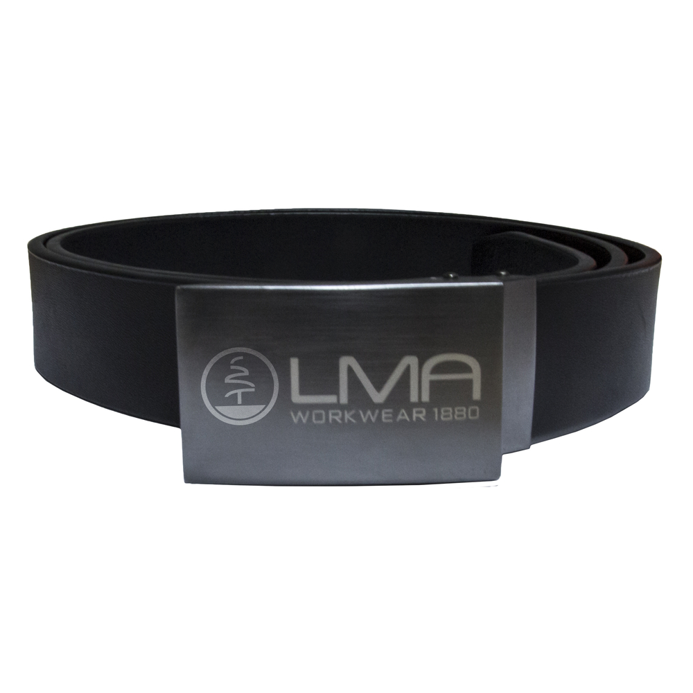 Colis 4 ceintures cuir + boucle logo BIVOUAC NOIR - LMA LEBEURRE - 9197C