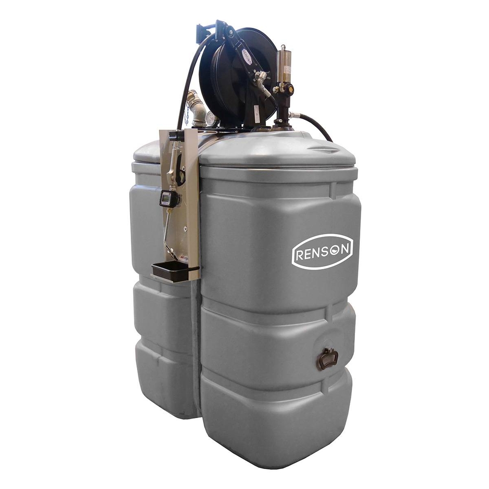 CUVE STOCKAGE 1000L PEHD HUILE POMPE 5:1 ENROUL.15M +COMPTEUR - RENSON - 970371