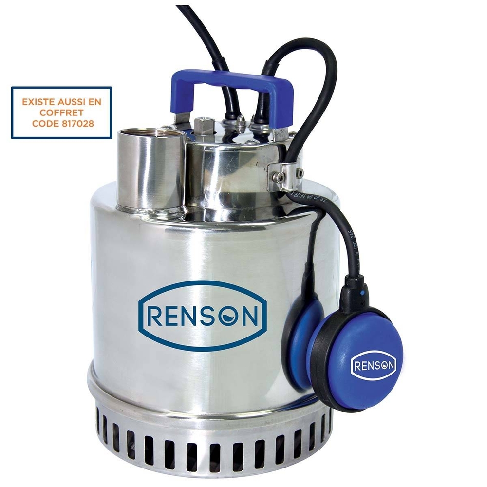 POMPE DE RELEVAGE 230V 1,5KW INOX EAUX CLAIRES - RENSON - 980011