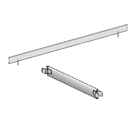 Lot de plinthes ALTRAD 9 acier 3 m et 6 plinthes extrémité galva - LO054