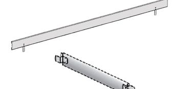 Lot de plinthes ALTRAD 8 acier 3 m et 4 plinthes extrémité galva - LOTPL28