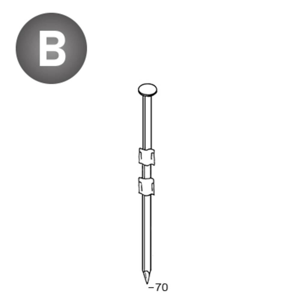 2200 POINTES 20° 29 X 70 LISSES - ASLAFIX - 20290701