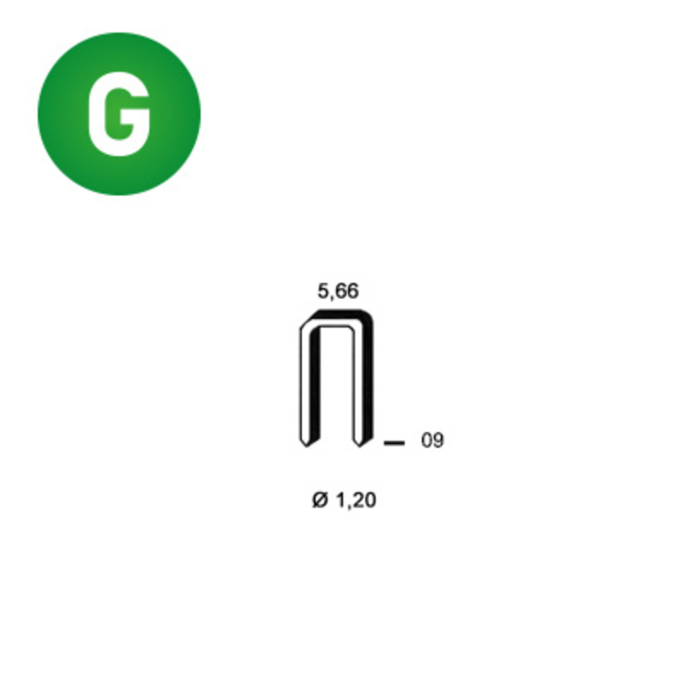 16000 AGRAFES E-09 GALVA RÉSINÉES - ASLAFIX - 6E-091