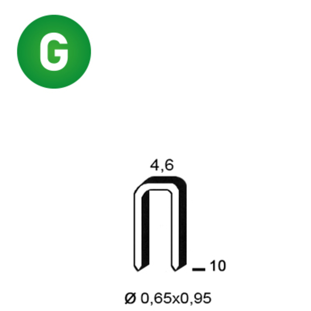 20000 AGRAFES TB-10 GALVA - ASLAFIX - 6TB101