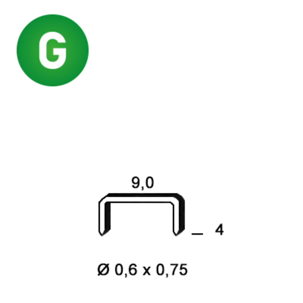 20000 AGRAFES V-04 GALVA - ASLAFIX - 6V-041