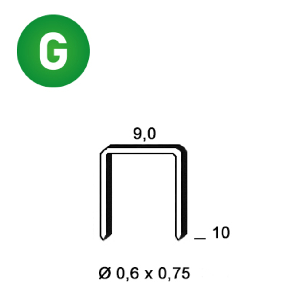 10000 AGRAFES V-10 GALVA - ASLAFIX - 6V-101