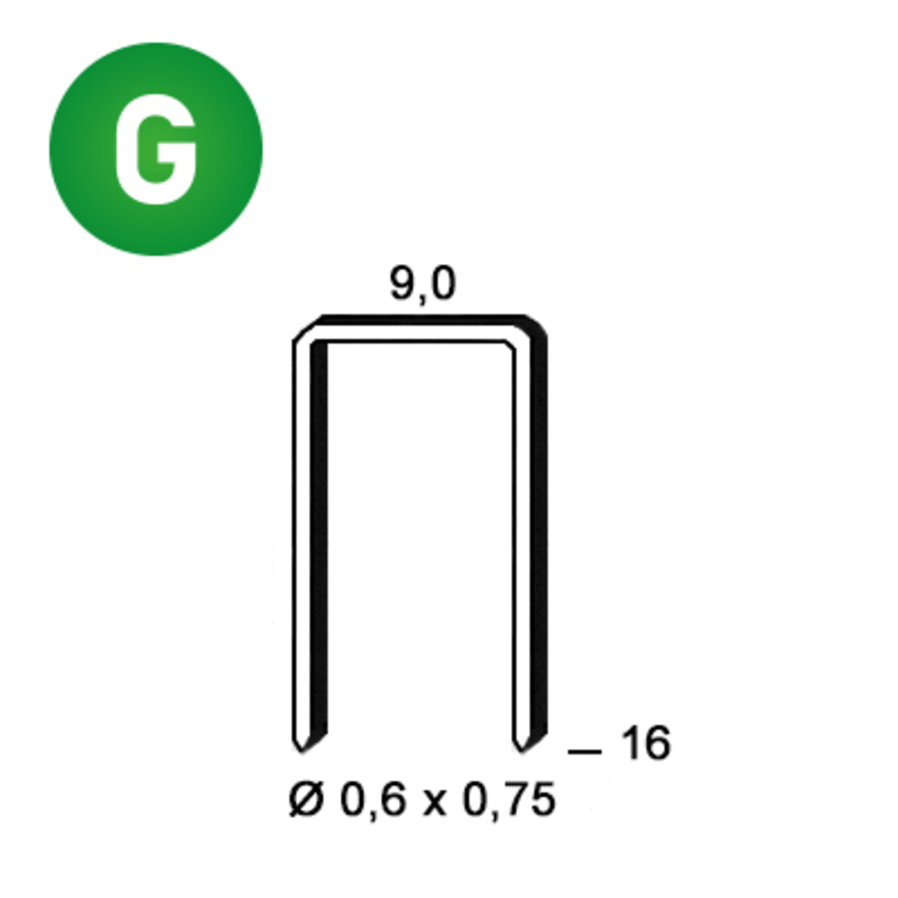 5000 AGRAFES V-16 GALVA - ASLAFIX - 6V-161