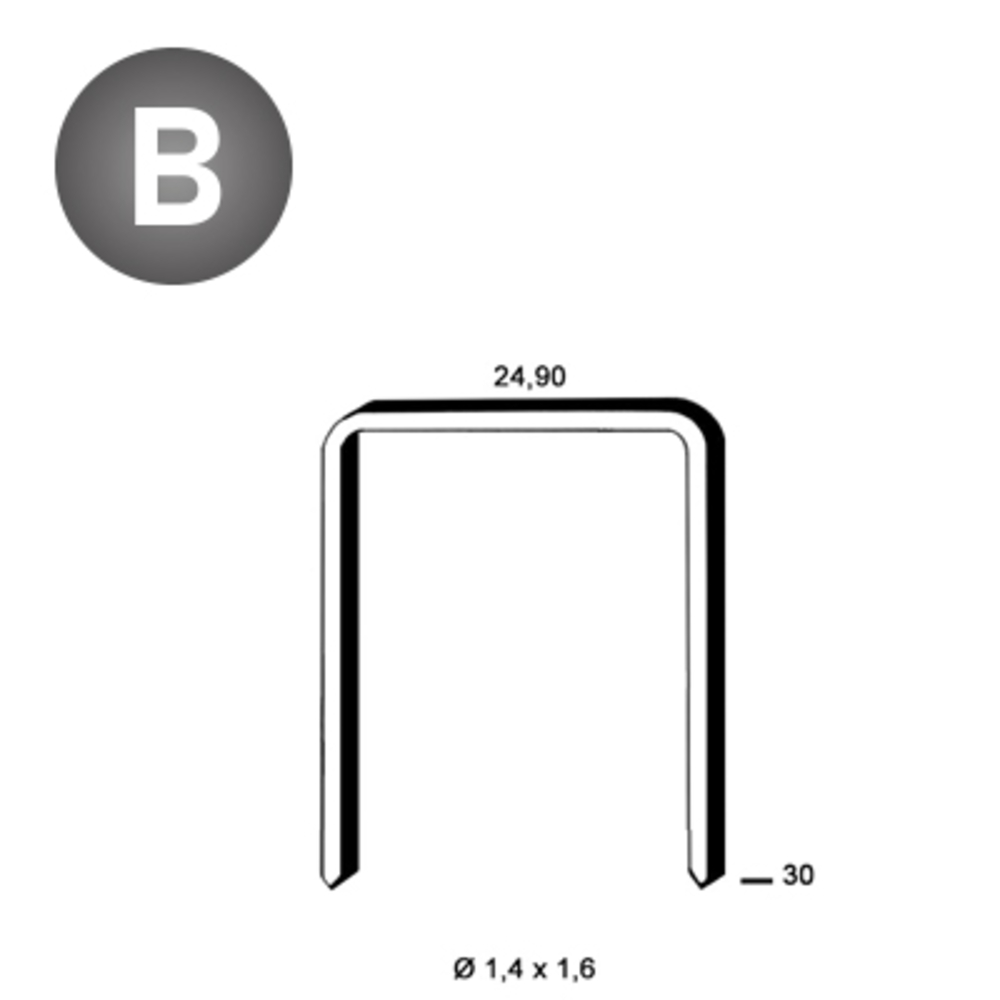 10000 AGRAFES WC-30 CLAIRES - ASLAFIX - 6WC301