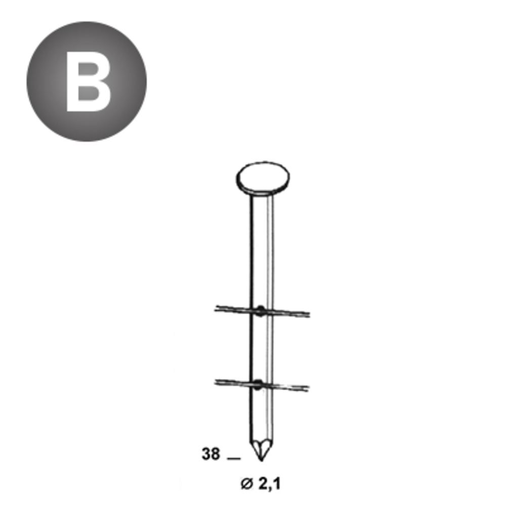 19500 COILS BO 21 X 38 LISSES - ASLAFIX - BO-21381