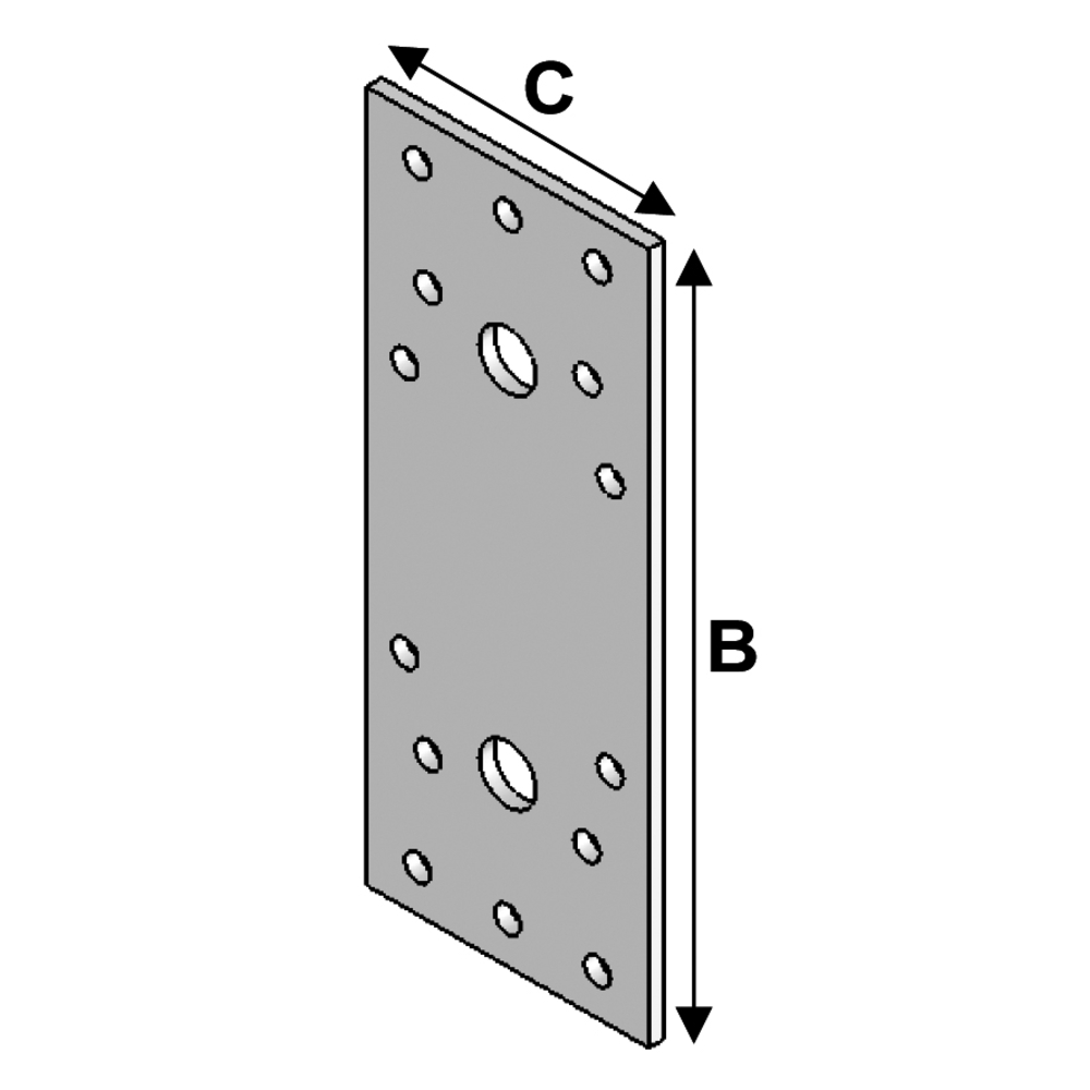 CONNECTEUR PLAT 135X55X2,0 - ASLAFIX - CP135055