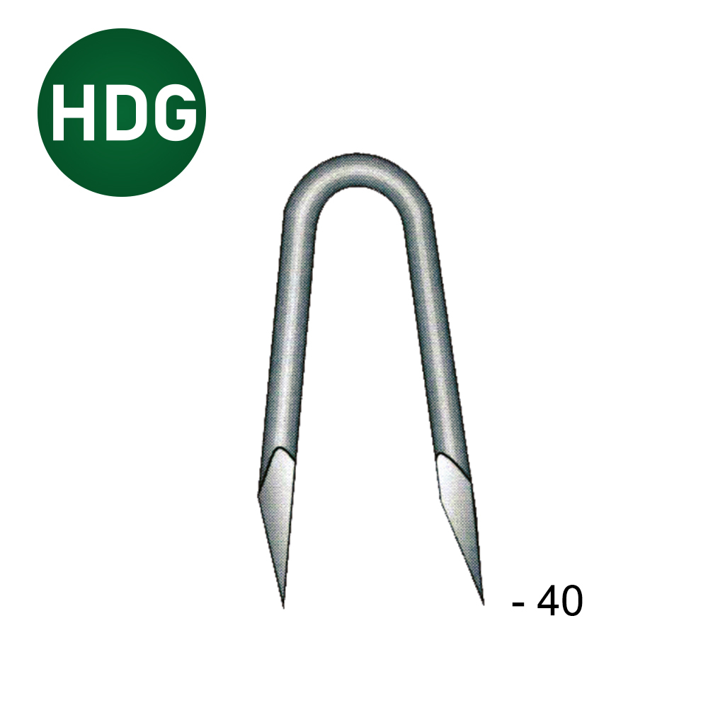 CRAMPILLON GALVA HDG 4,5X40 - ASLAFIX - CR450405