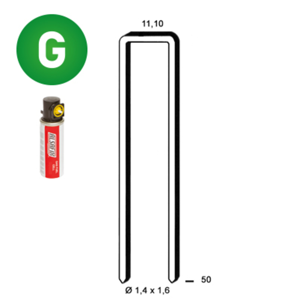 PACK Z-50 GALVA RÉSINÉES - 2000 AGF + 2 GAZ - ASLAFIX - P6Z-501
