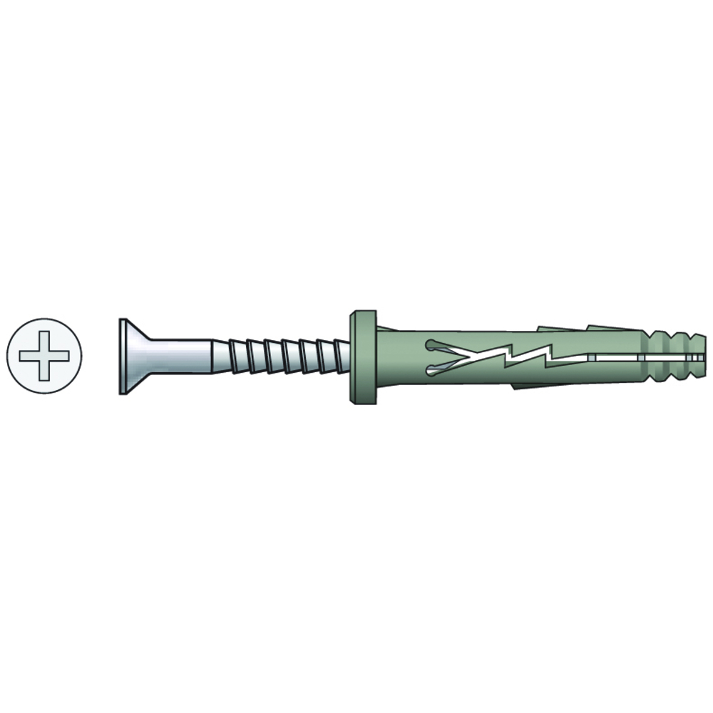 CHEVILLE À FRAPPER NHSF 6-30 TP BLISTER 50 pièces - ASLAFIX - PO24570BL