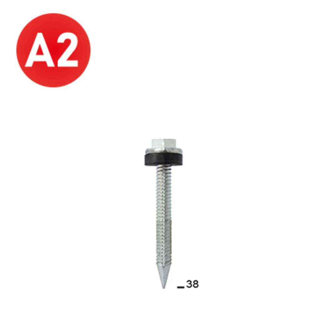990 ROOFLOC SCRAIL 38/42 X 38 INOX - ASLAFIX - RF380389
