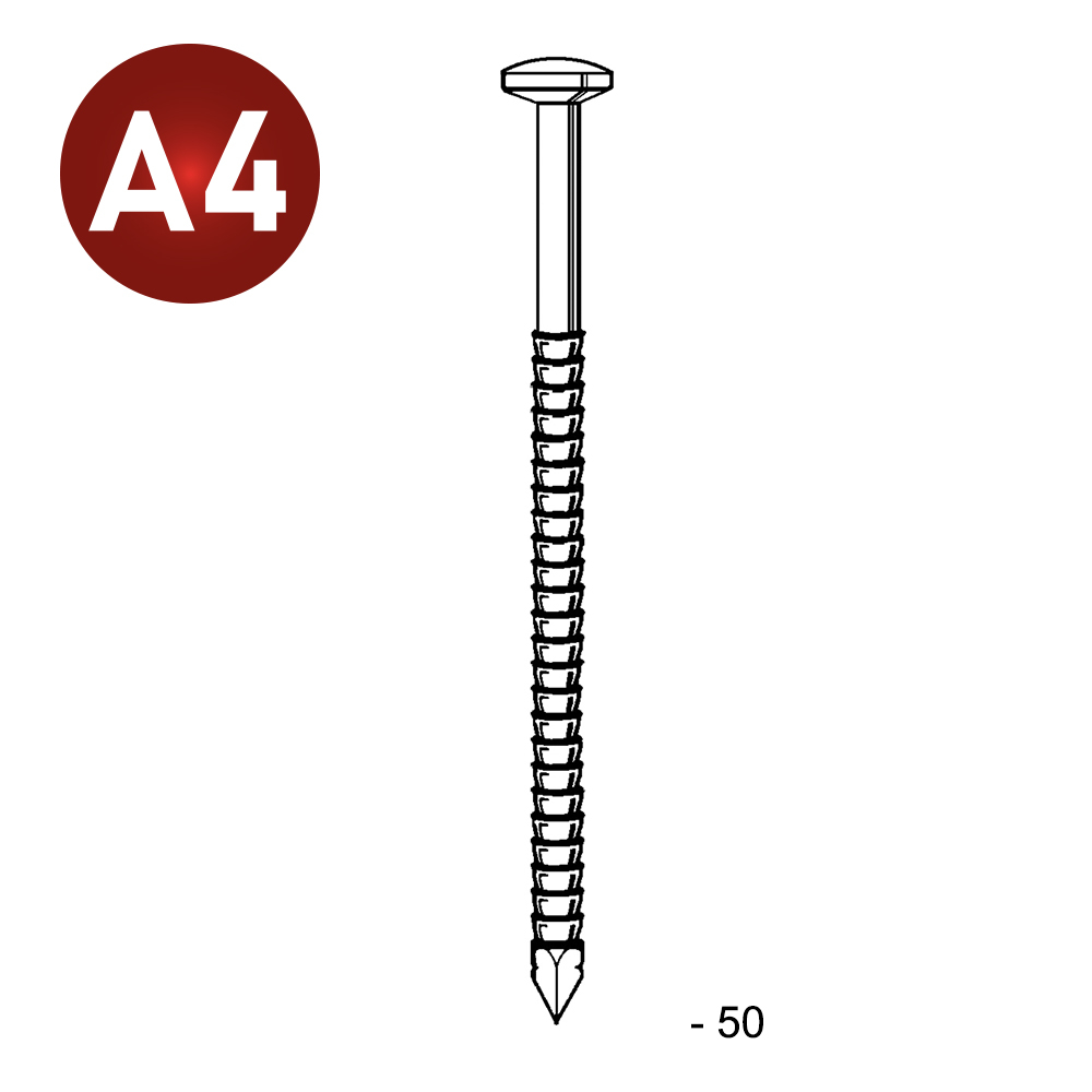 TB ANNELÉ INOX 25/27X50 - 1 KG - ASLAFIX - TB250509