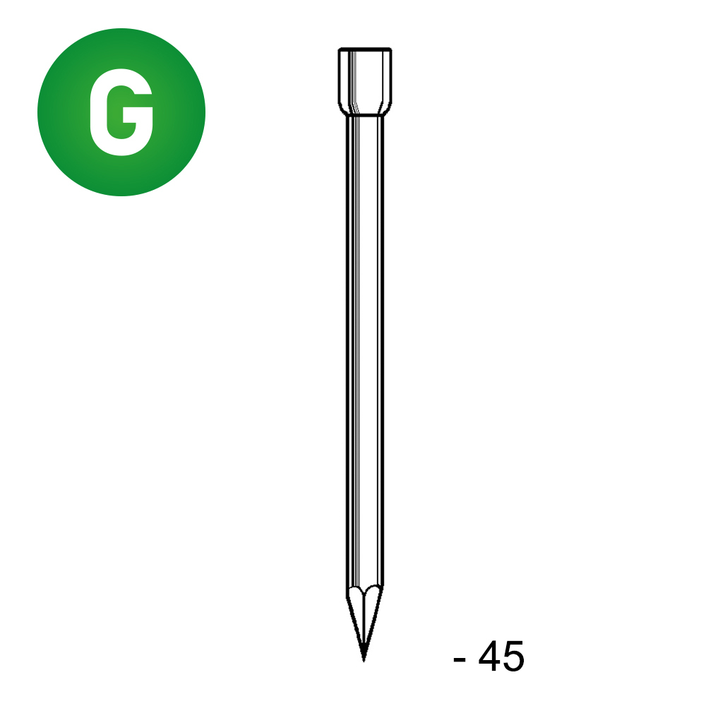 Pointes tête homme galvanisée 2,2X45 - 2,5 KG - ASLAFIX - TH220455