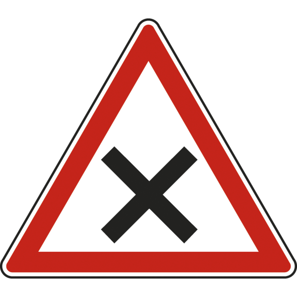 Panneau triangle Céder Passage Intersection 700 Ecolign AB1 cl2 - NADIA SIGNALISATION - TRI700E2AB1