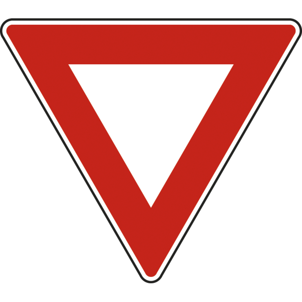 Panneau triangle Cédez le passage à l'intersection 700 Ecolign AB3A cl1. - NADIA SIGNALISATION - TRI700E1AB3A
