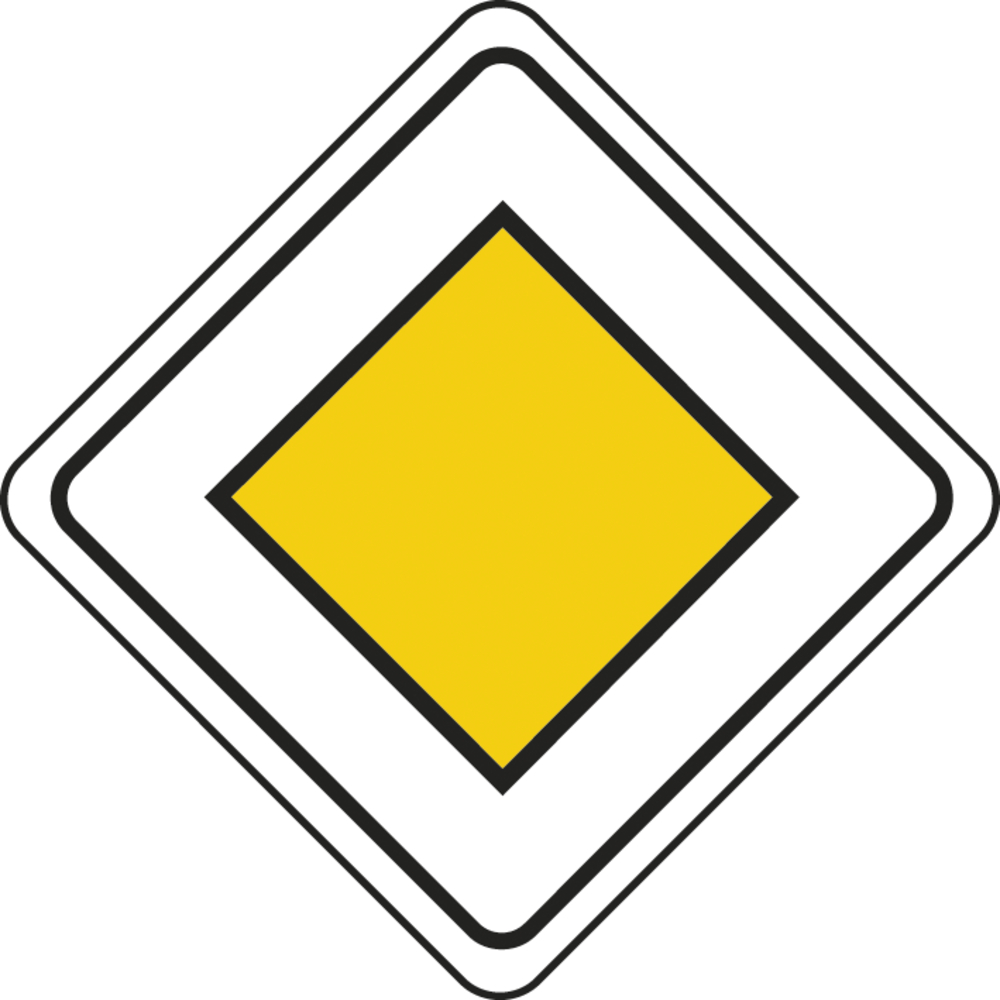 Panneau Losange indication route prioritaire 700 ECOLIGN AB6 cl1 - NADIA SIGNALISATION - PLOS700E1AB6