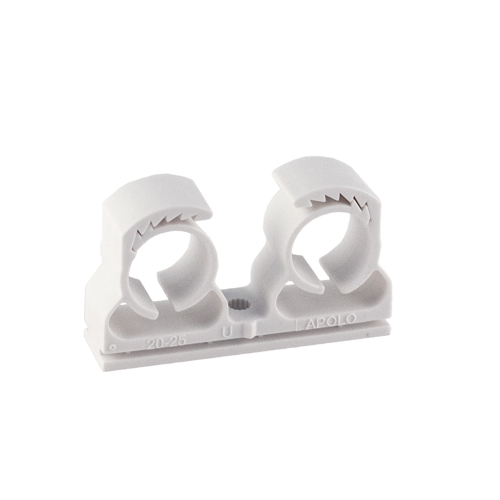 25 attache clip multi-diamètre pour tube - double - 68mm - SCELL-IT - ABMD2025