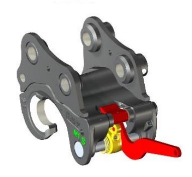 Coupleur ou attache rapide mécanique ACB Morin Module 1S pour pelles TAKEUCHI TB225 à TB325R - 5088245