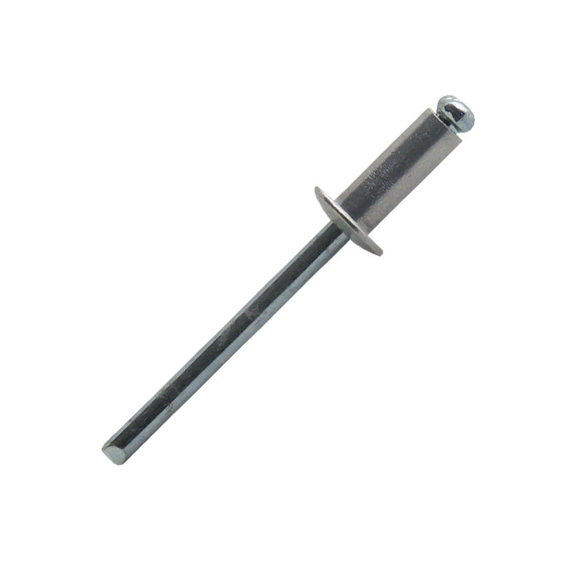 200 rivets standards à aluminium/acier à tête plate à Ø6,4x15mm - SCELL-IT - ASD6415